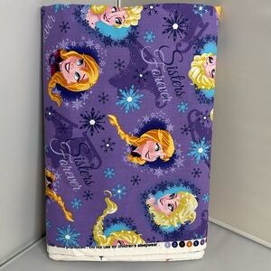 Frozen Sisters Ice Skating Heart Framed Fabric